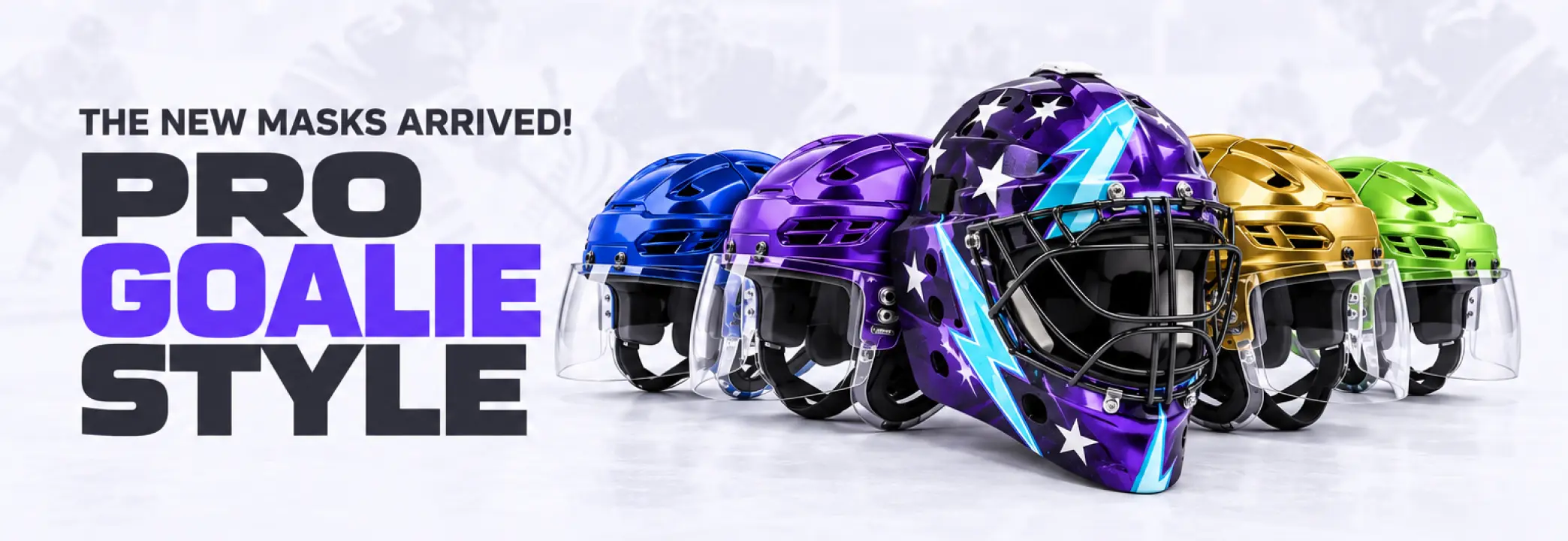 The new masks arrived! Pro Goalie Style